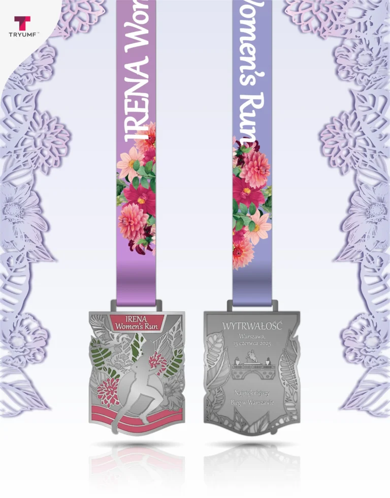 IRENA Woman's Run 2025 medal wizualizacja